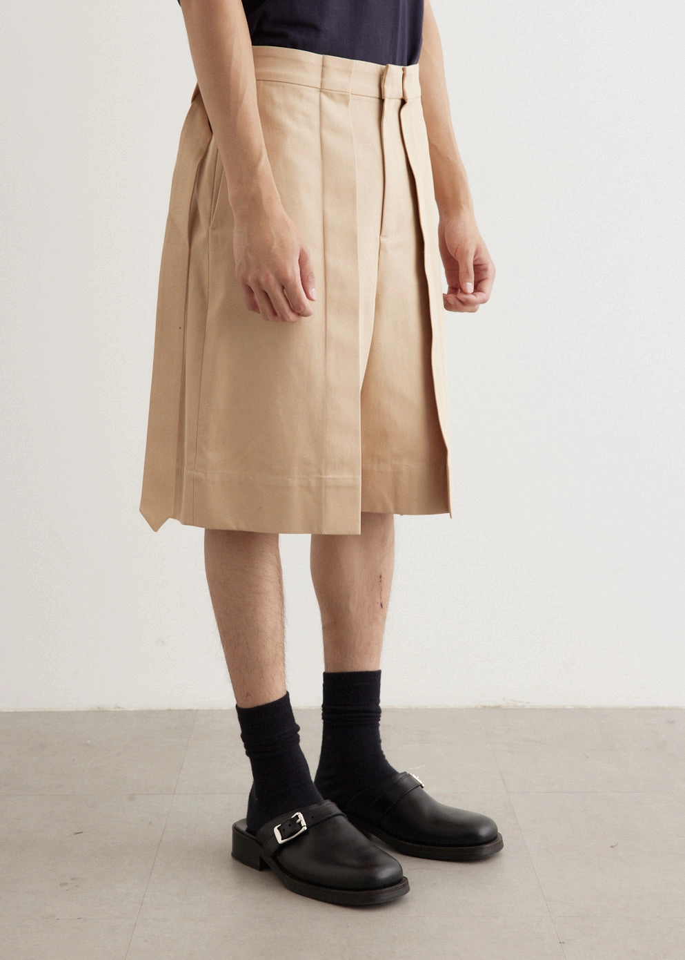 Anti Sag Technology technology industry Folded Front Pleat Shorts