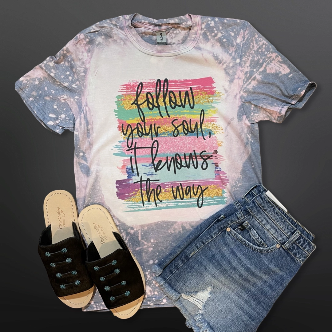 LightweightDesign Follow Your Soul Bleached Tee