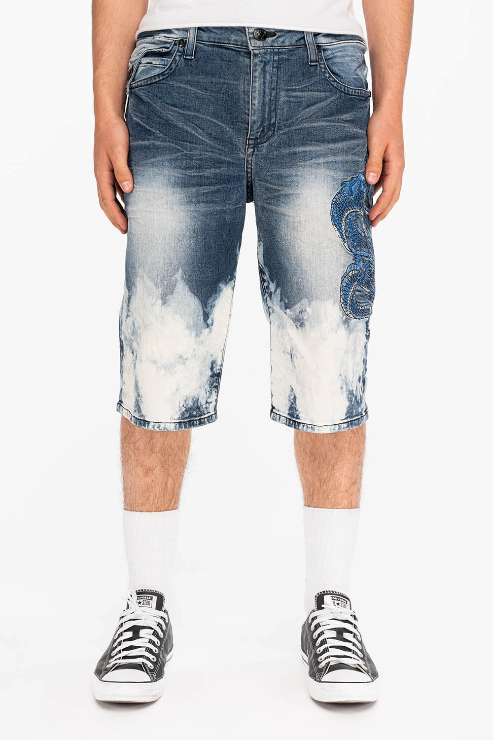 KILLER FLAP DRAGON SHORTS IN CLOUD BLUE Recycled Cotton Blend