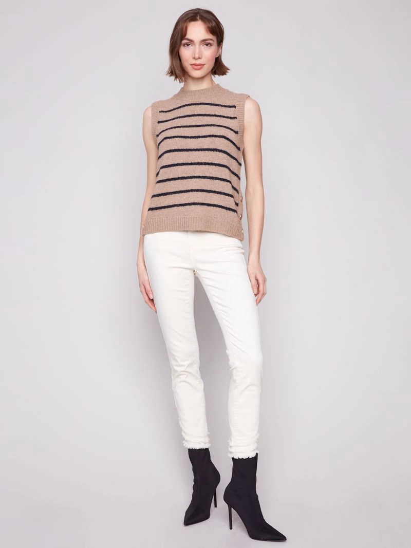 CushionedSupport Charlie B. Striped Crew Neck Sweater Vest