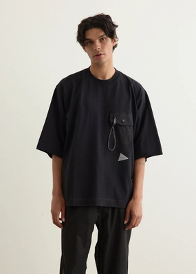 Heavy Cotton Pocket HS T-Shirt Layerable Look Round neck simplicity