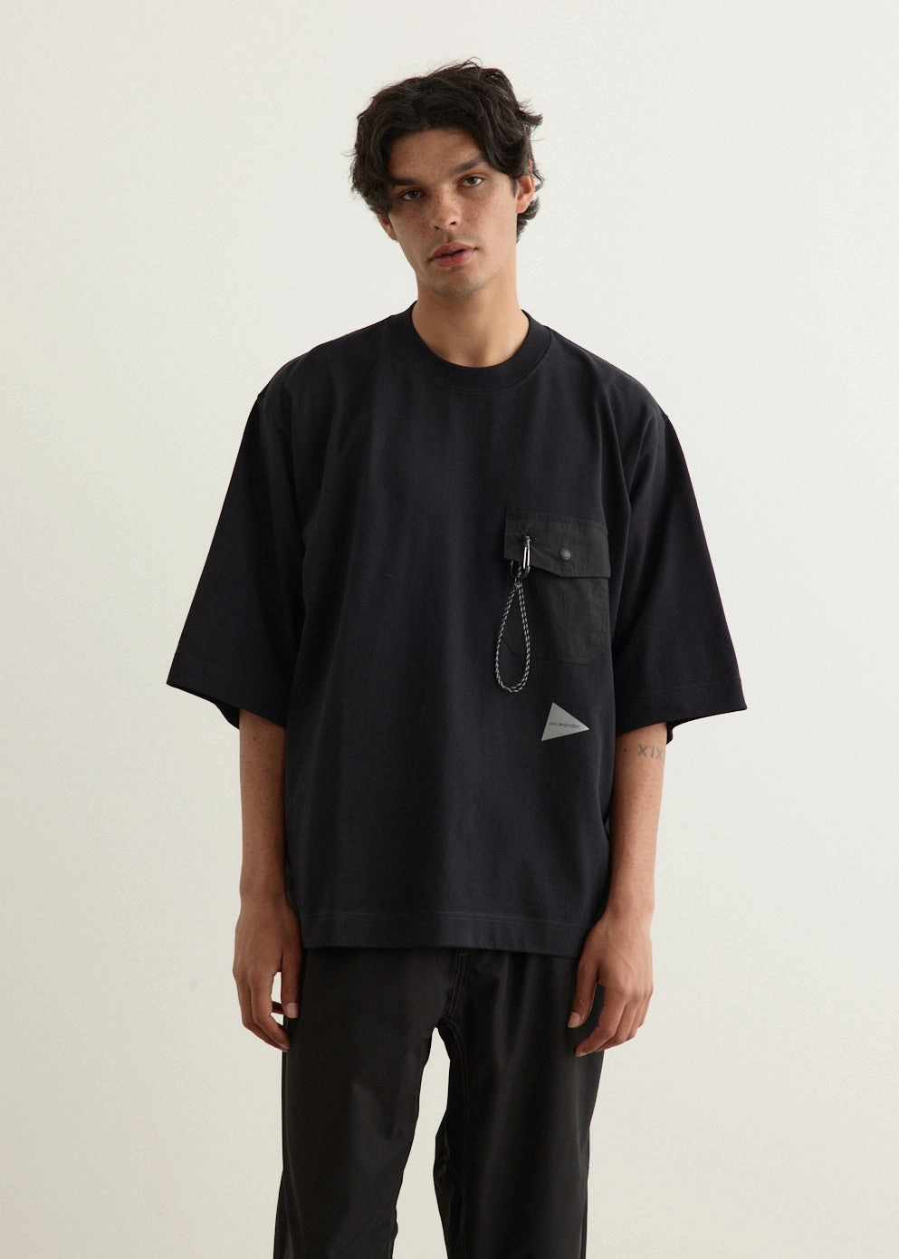 Heavy Cotton Pocket HS T-Shirt Layerable Look Round neck simplicity