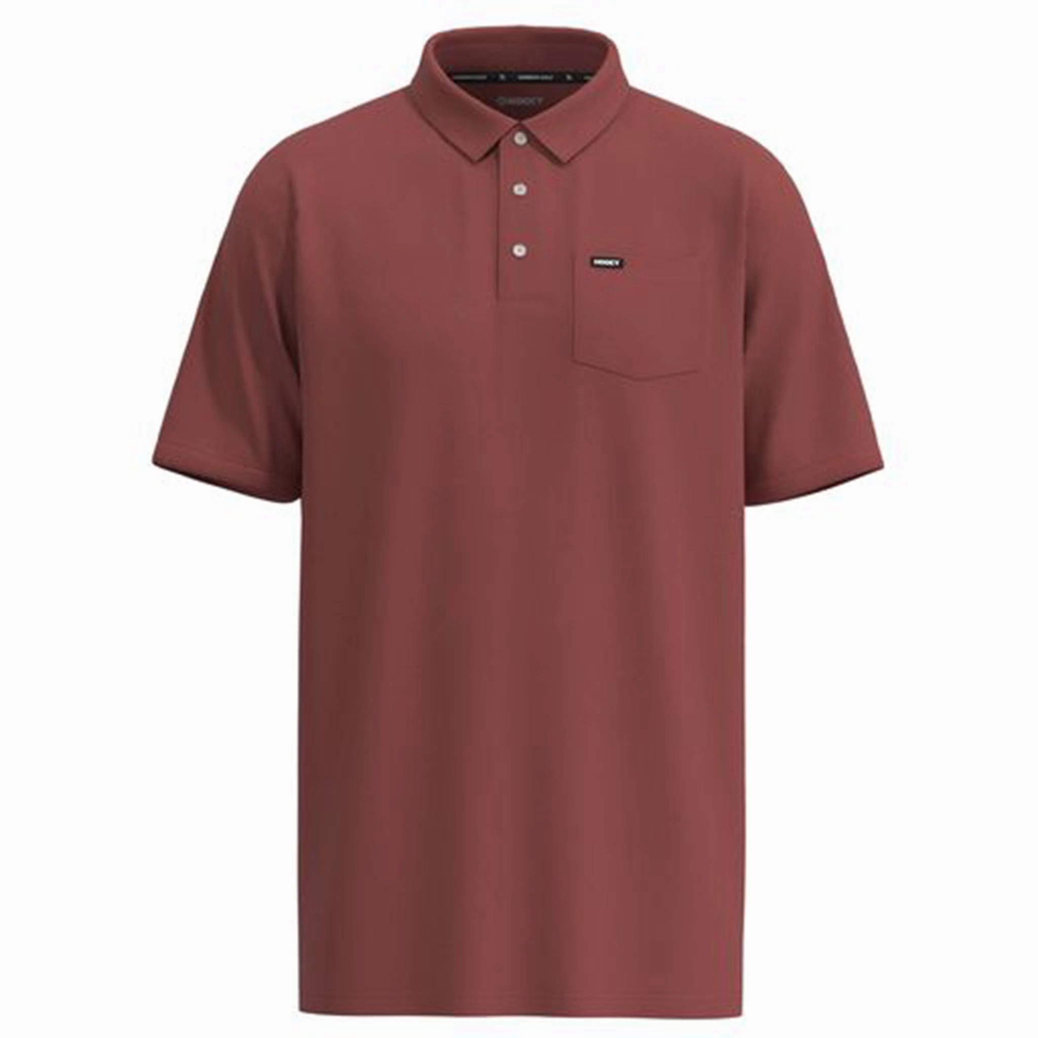 Premium Pima Cotton Anti Cling Fabric Hooey Men's "Hot Shot" Marsala Polo