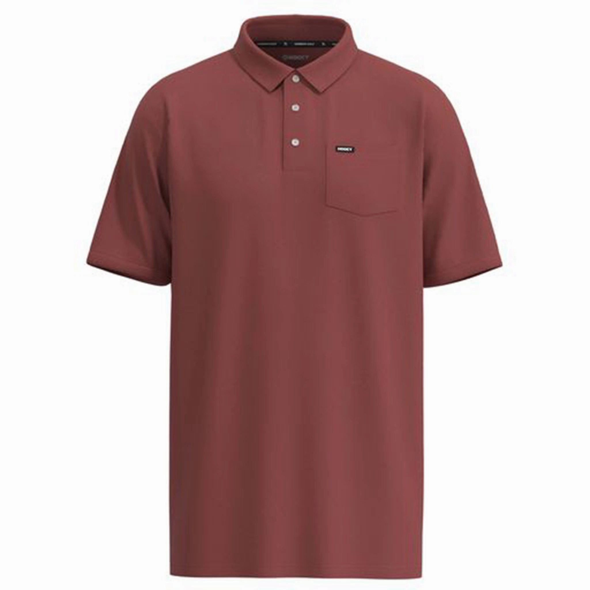 Hooey Men's "Hot Shot" Marsala Polo Breathable Cotton Eco Dye Technique