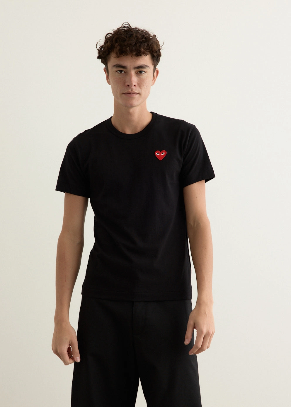 T108 Red Heart T-Shirt Colorfast Dye Everyday apparel