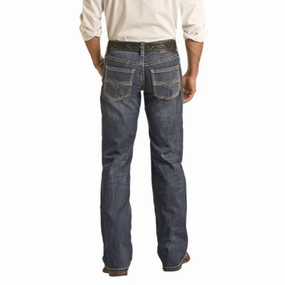 Outdoor Adventure Stylish Family Style Youth Style Weekend Style Rainy Day Rock & Roll Men's Dark Wash Pistol Jean