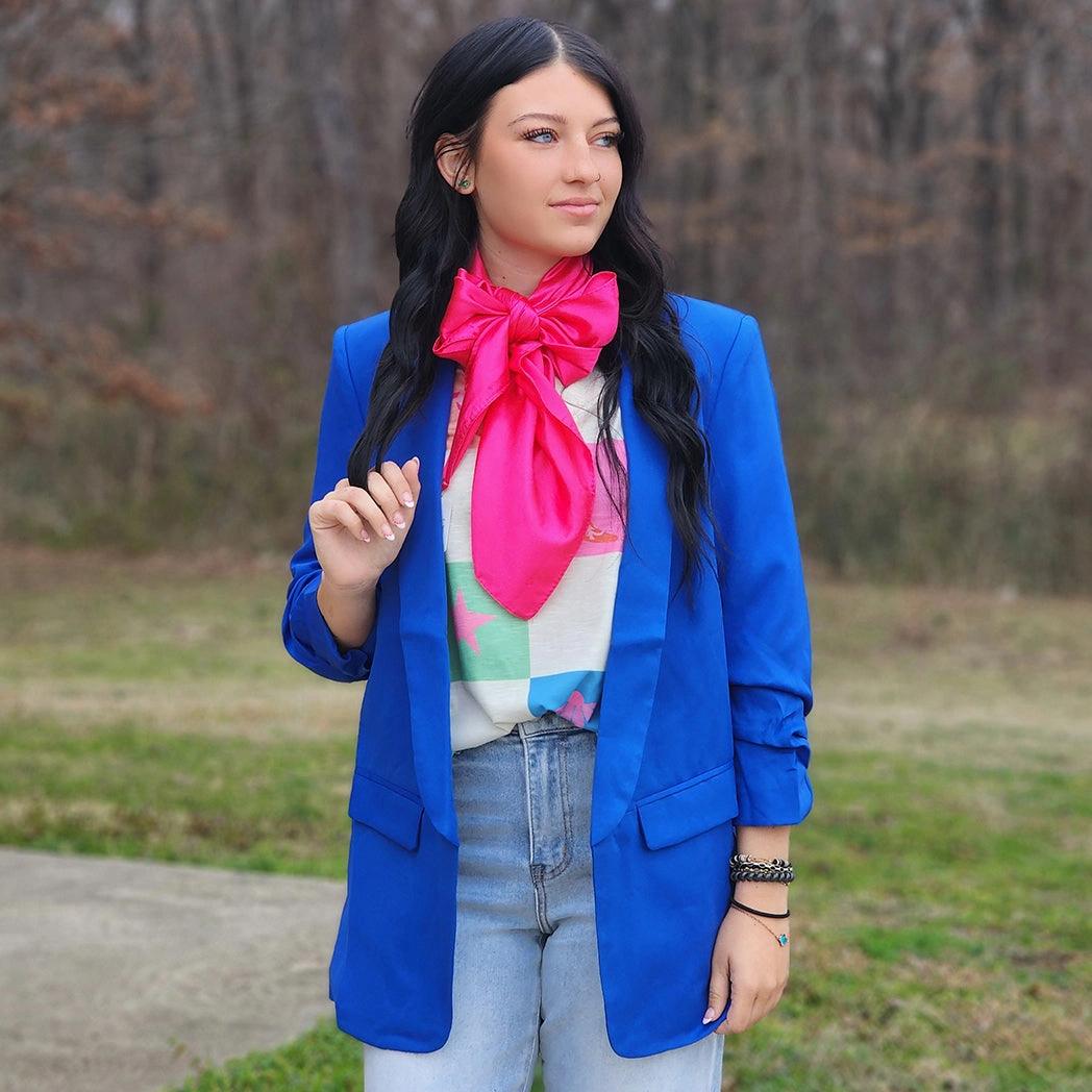 Fit For Daily Soft Lined Interior Tailored Blue Blazer