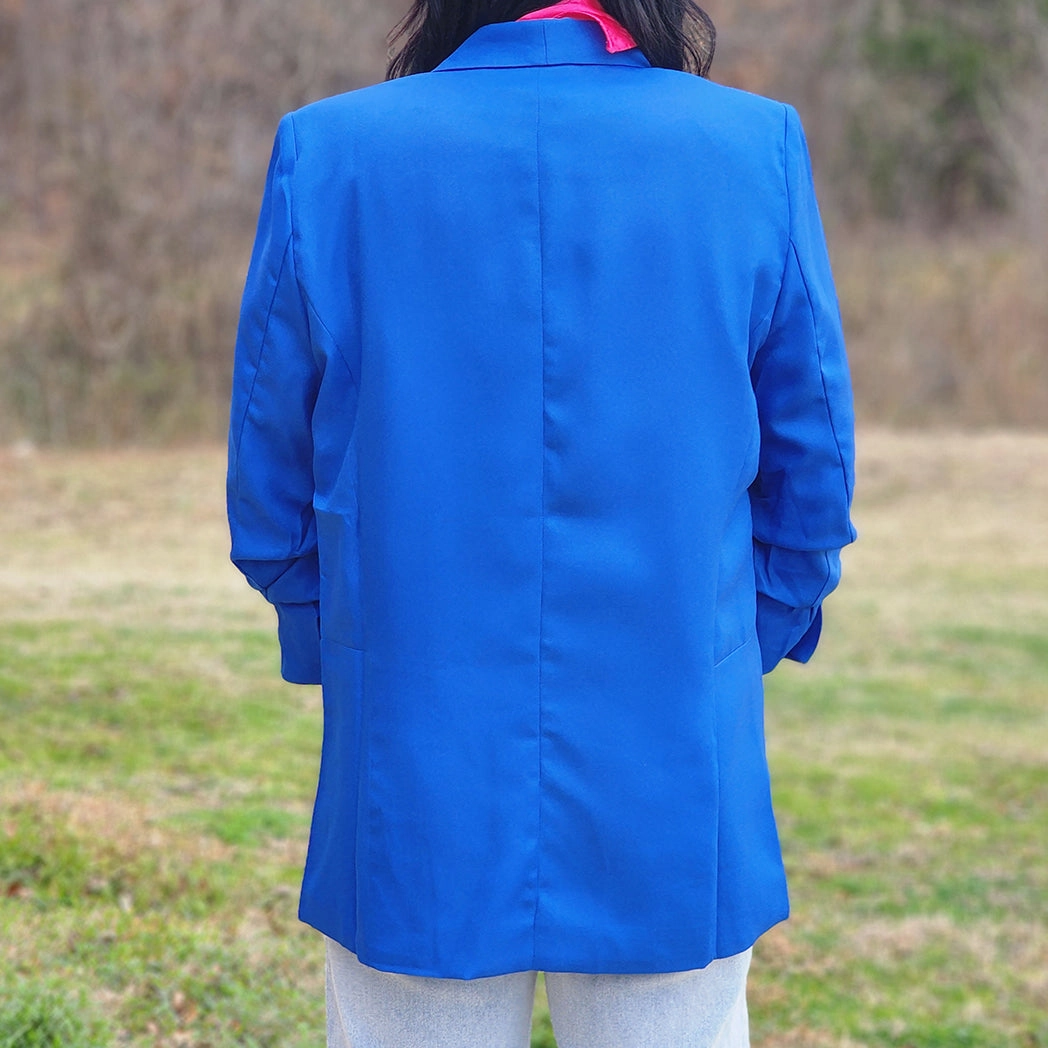 Tailored Blue Blazer Versatile Layering Weight