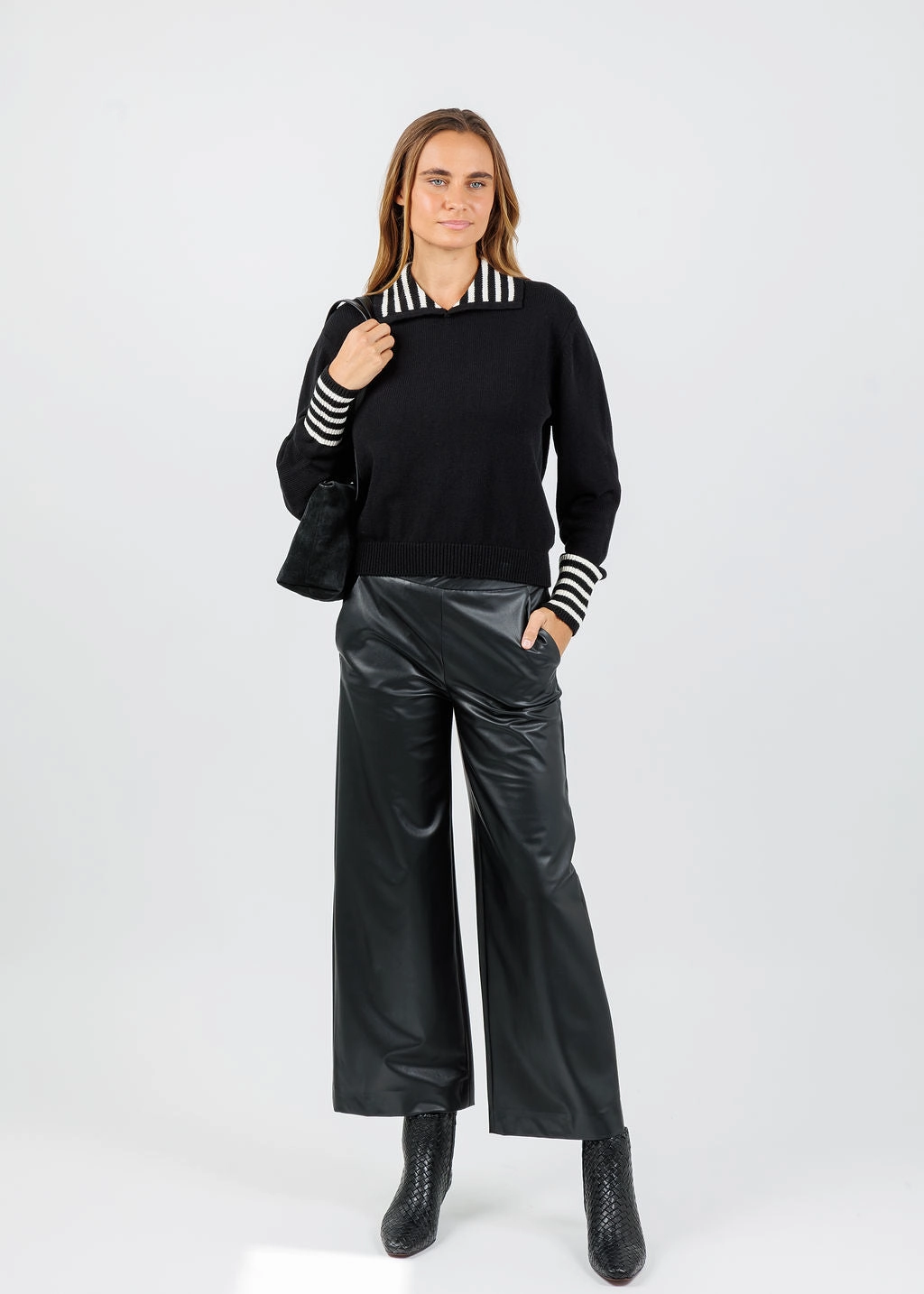 The Sailor Pullover Sweater - Black Multi Light Stretch Wear