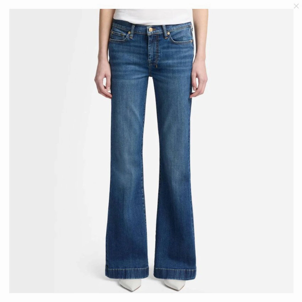 Seven for all Mankind Medium Wash Royalty Red, White, & Blue Dojo Trouser Weekend Warrior Smooth Anti Sagging Technology