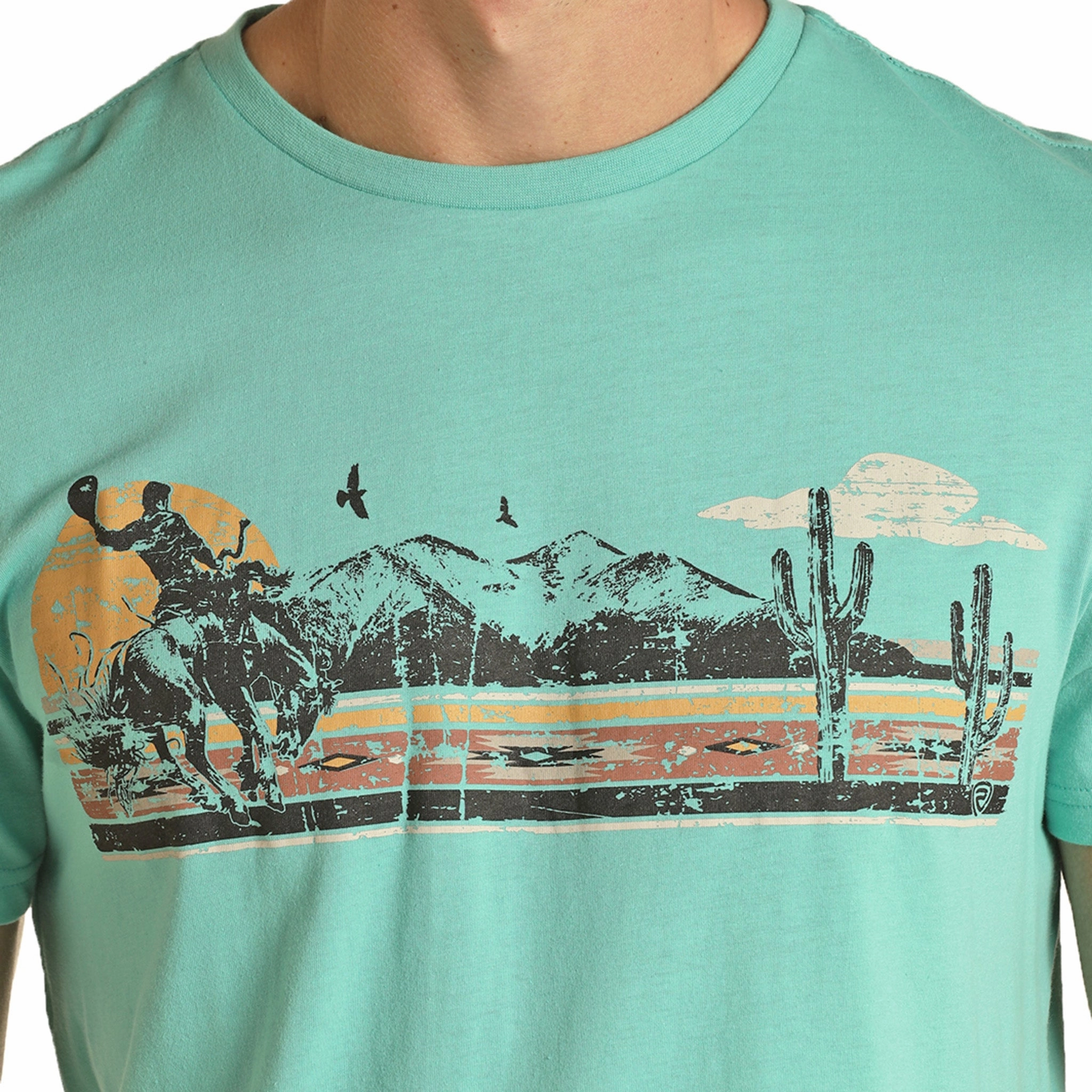 natural fiber Rock & Roll Desert Turquoise Tee