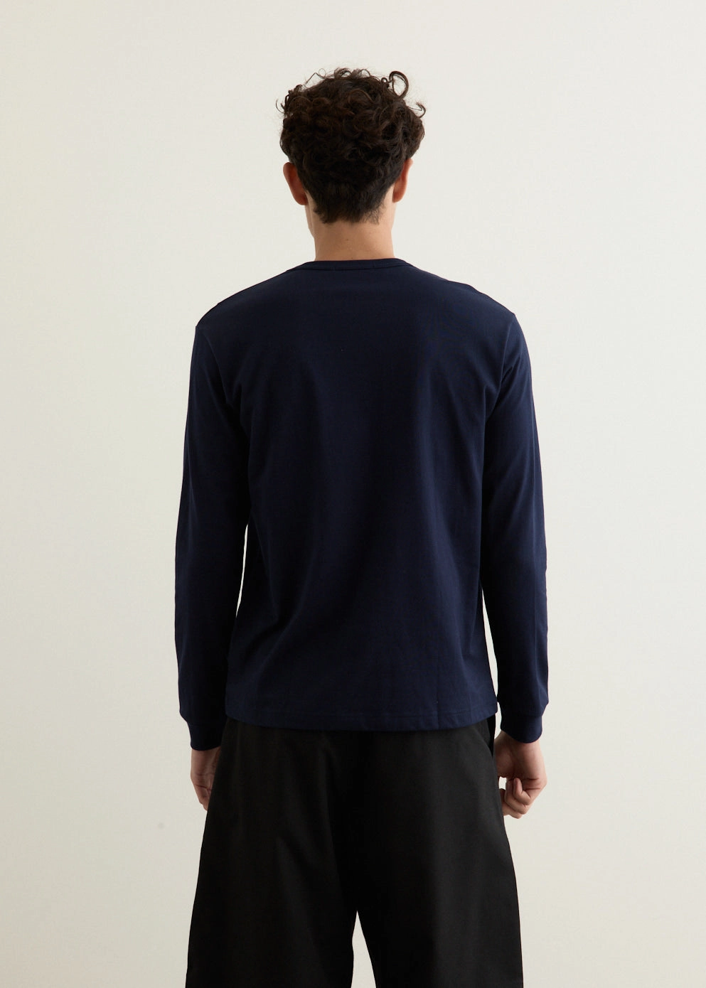 Durable Knit Structure Garment Print Long-Sleeve T-Shirt