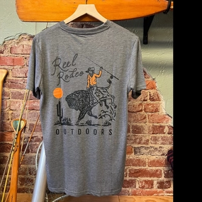 Fashion staples Reel Rodeo Outdoors Buffalo Rider T-Shirt Grey