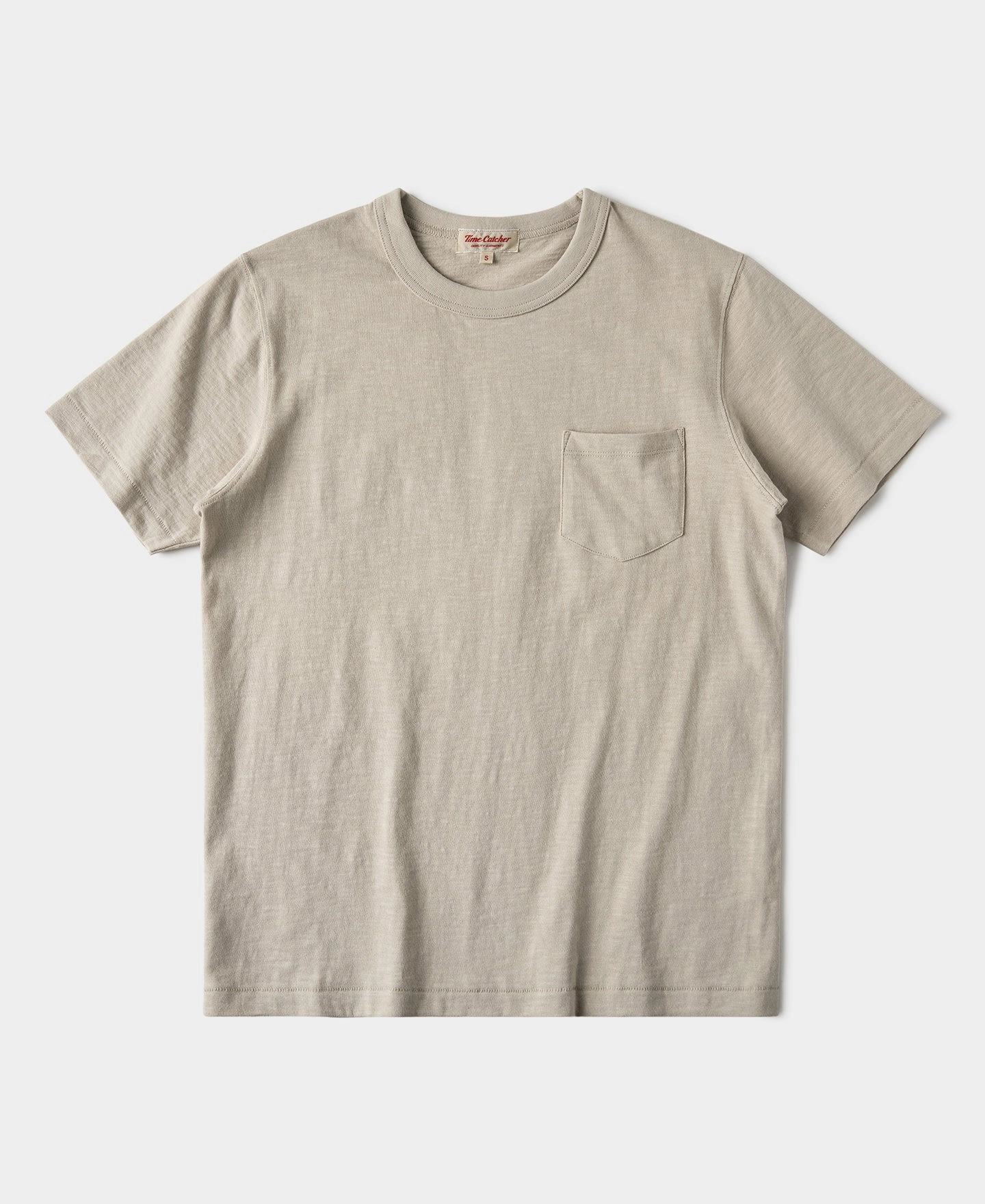 Simple Comfort 7.4 oz Slub Cotton Loopwheel Tubular Pocket T-Shirt - Oatmeal