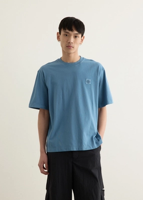 Regular Fit Compass Patch Overdyed T-Shirt Urban Casual Look