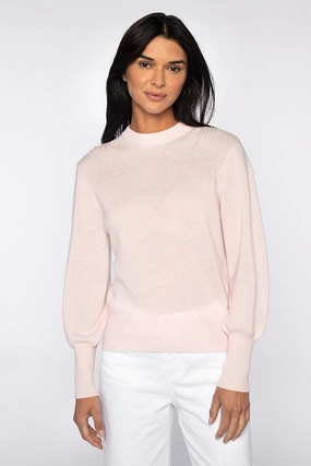 Hypoallergenic Lining Stylish Layer Gathered Shoulder Crew