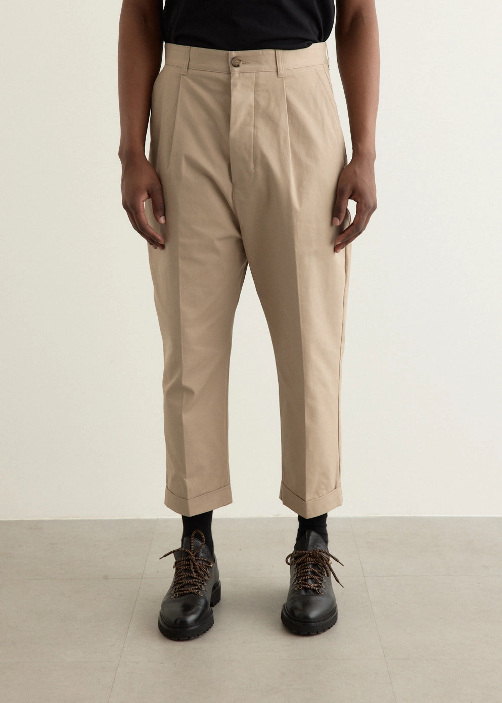 High Rise Design Oversized Carrot Trousers