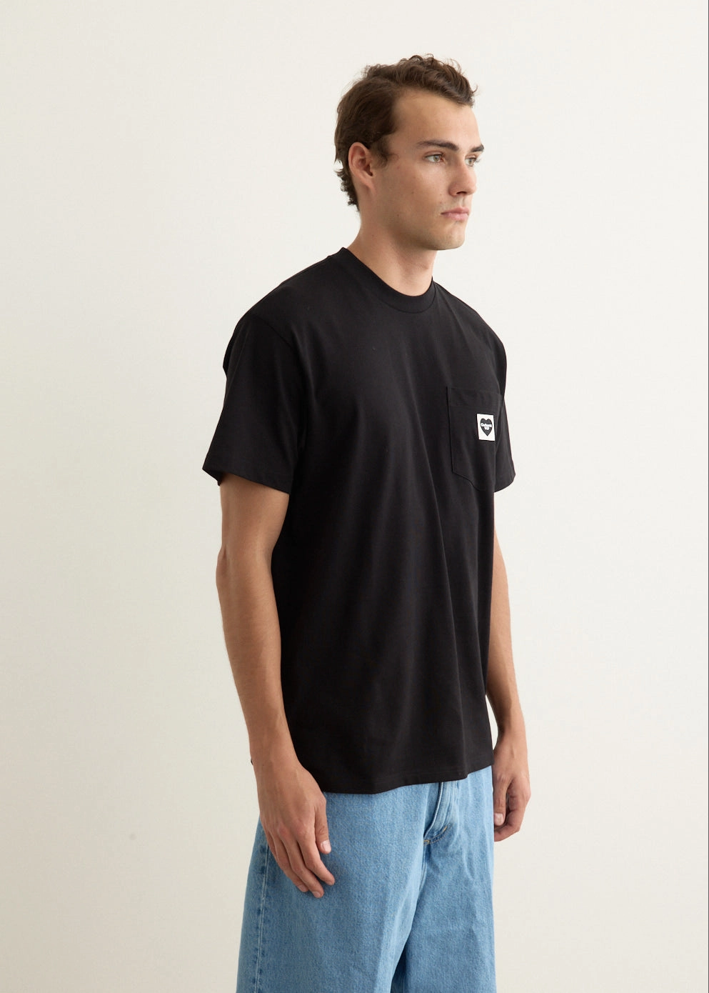 Chilly Day Style S/S Pocket Heart T-Shirt