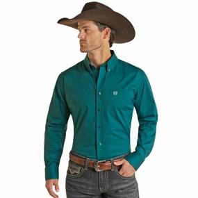 Practical Choice Panhandle Slim Men's Dark Teal Shirt