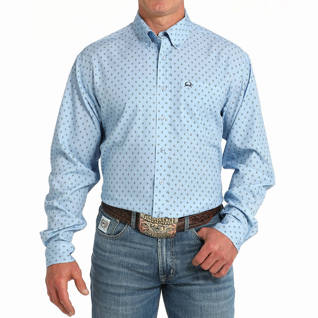 Cinch Men's Arenaflex Light Blue Shirt Winter Collection All-Occasion Wear