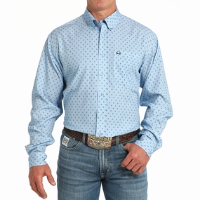 Cinch Men's Arenaflex Light Blue Shirt Winter Collection All-Occasion Wear