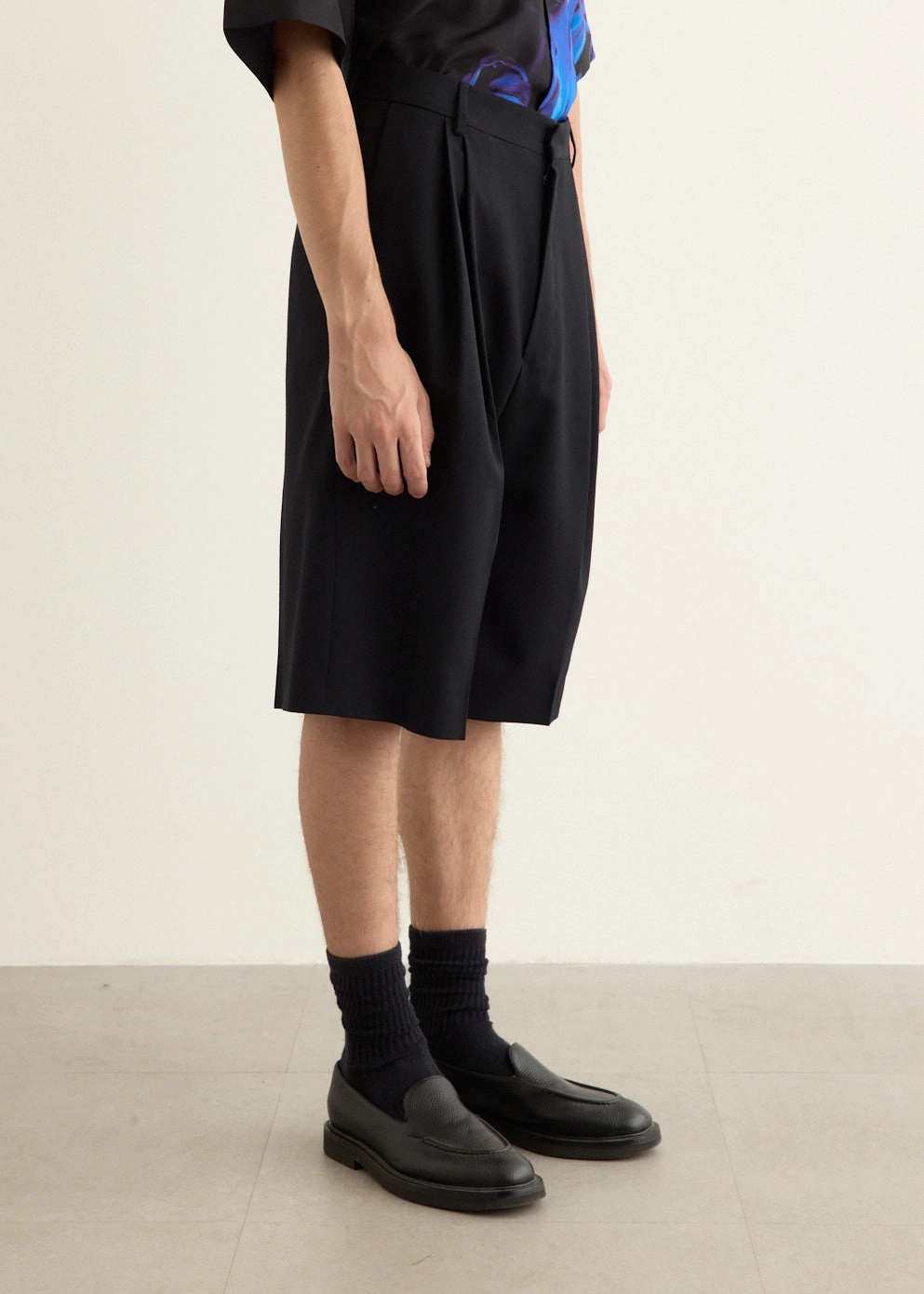 One-of-a-kind No Wrinkle Tailored Wool Shorts