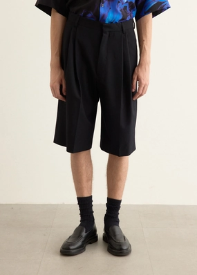 Artisanal Tailored Wool Shorts