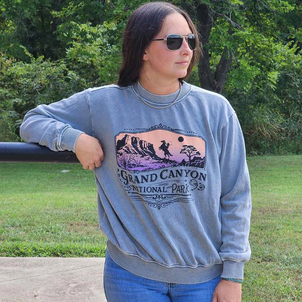 AntiPilling Technology Biodegradable Fiber Blend Grand Canyon Mineral Grey Sweatshirt