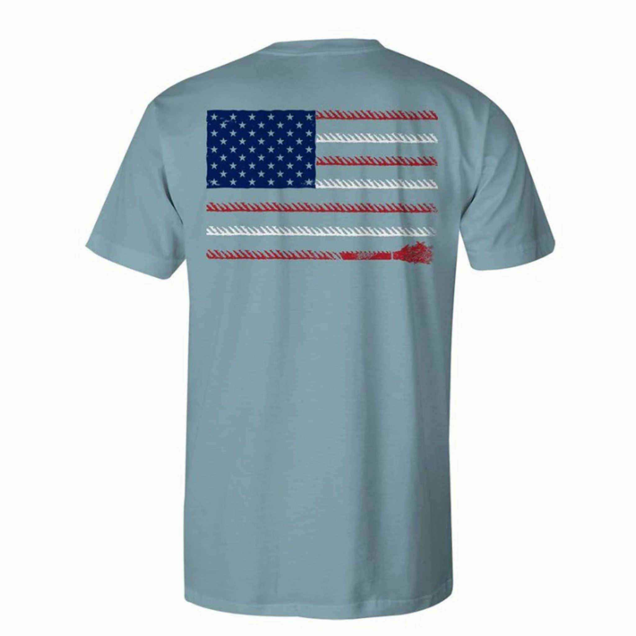 Active Fit Plaid Design Hooey Liberty Roper Denim Pocket Tee