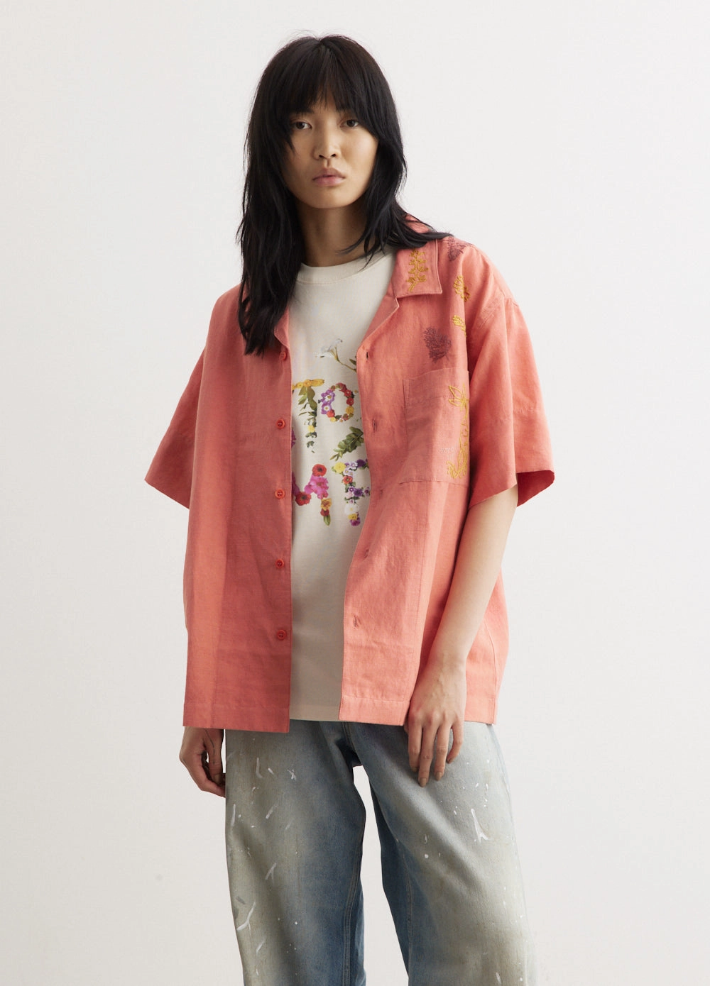 Greetings Shirt Relaxed Wear UV Protective Coating