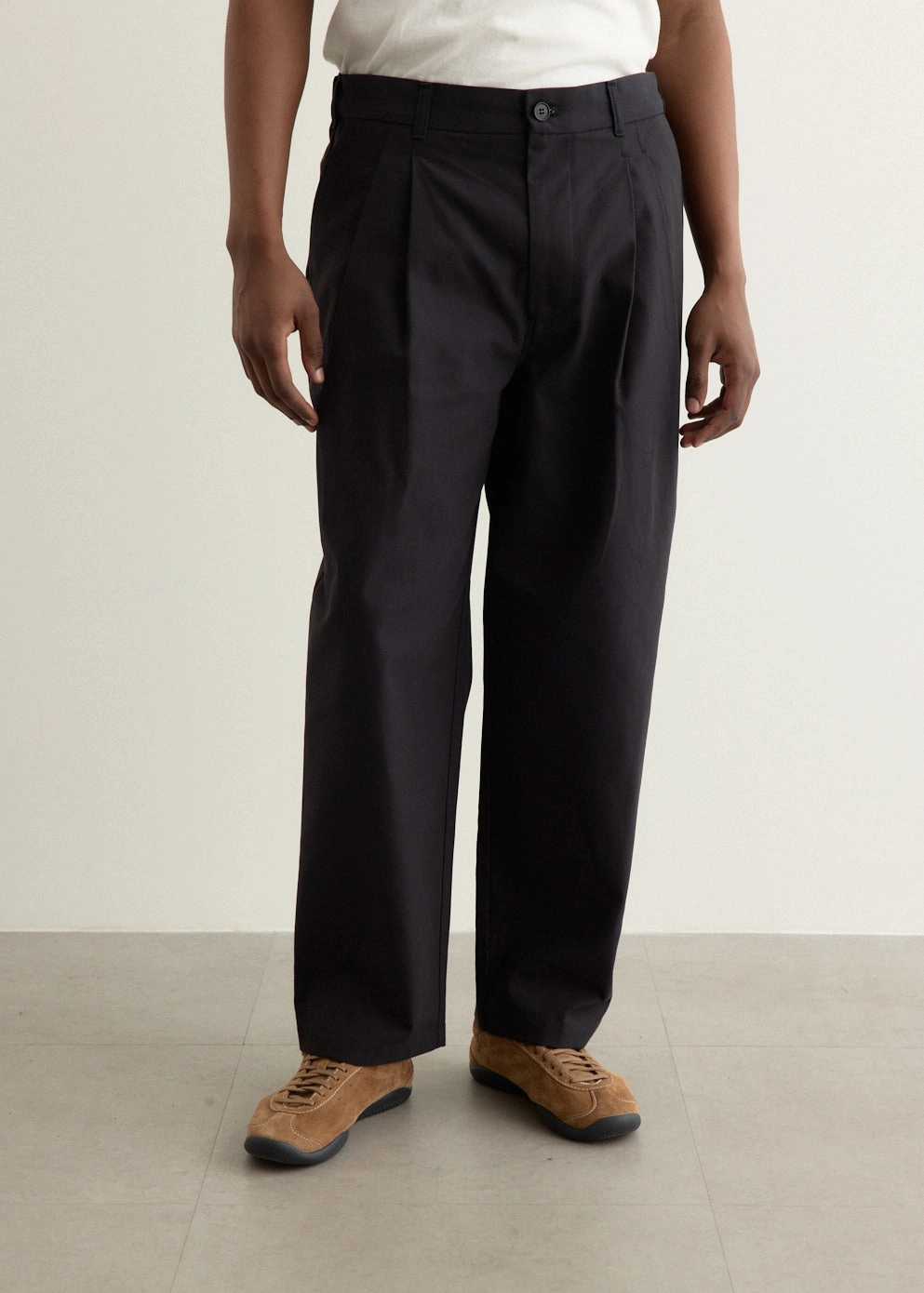 Work Essential Deep Tuck Pressed Pants