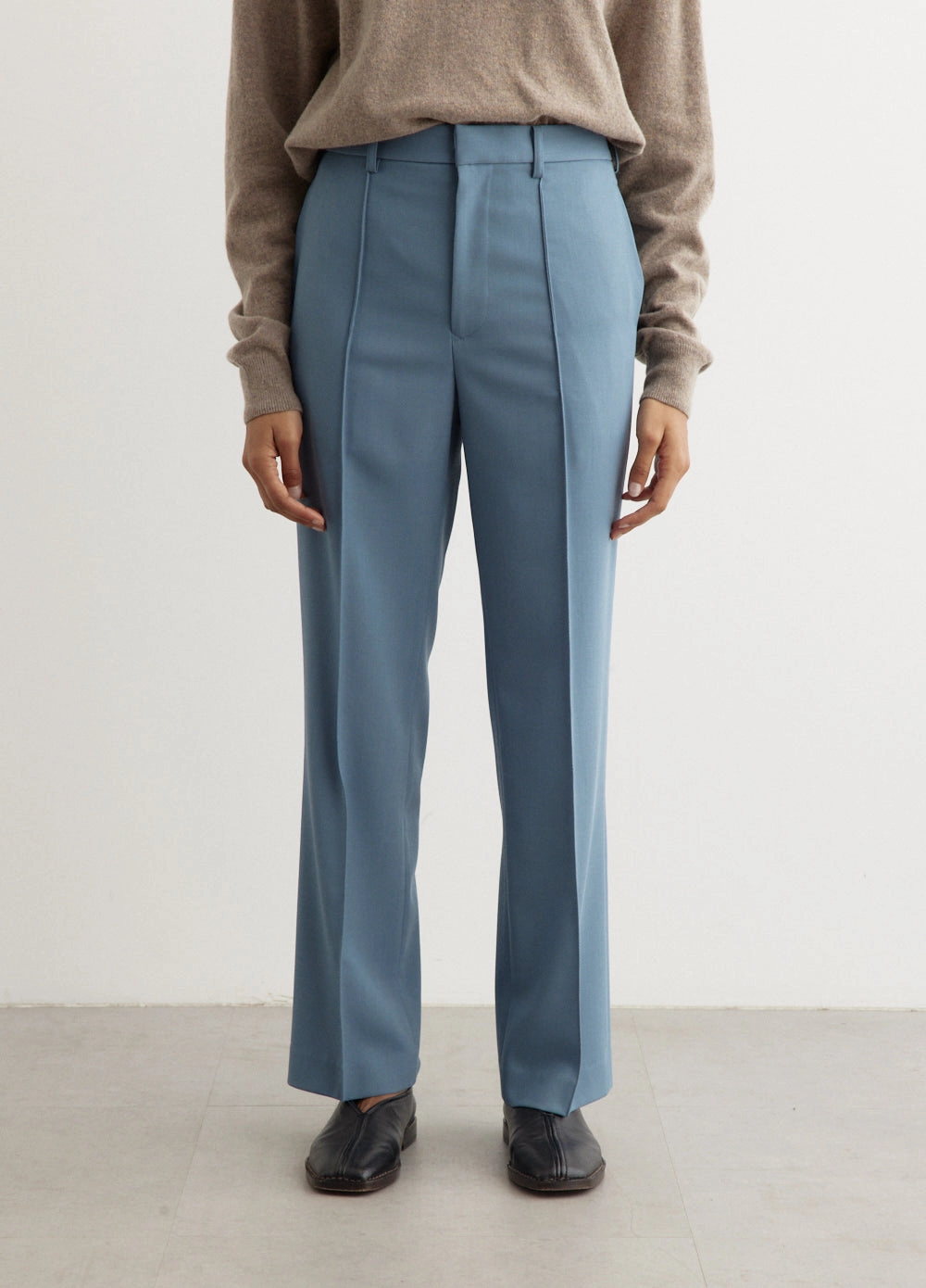 Hard Twist Wool Dobby Slacks Hip Friendly Pockets