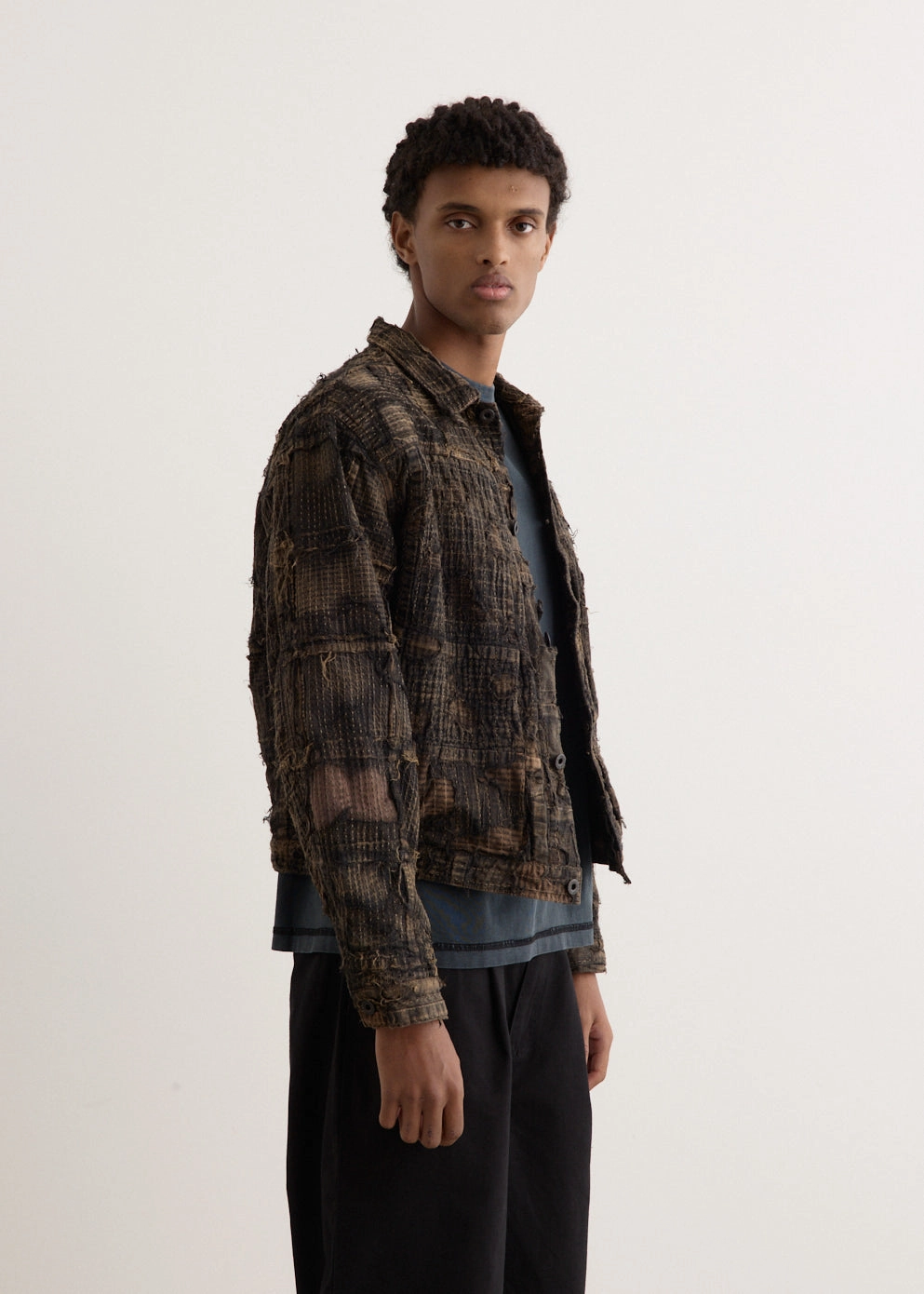 Camo Print Black-Tea-Core Boro Spring 1st Jacket