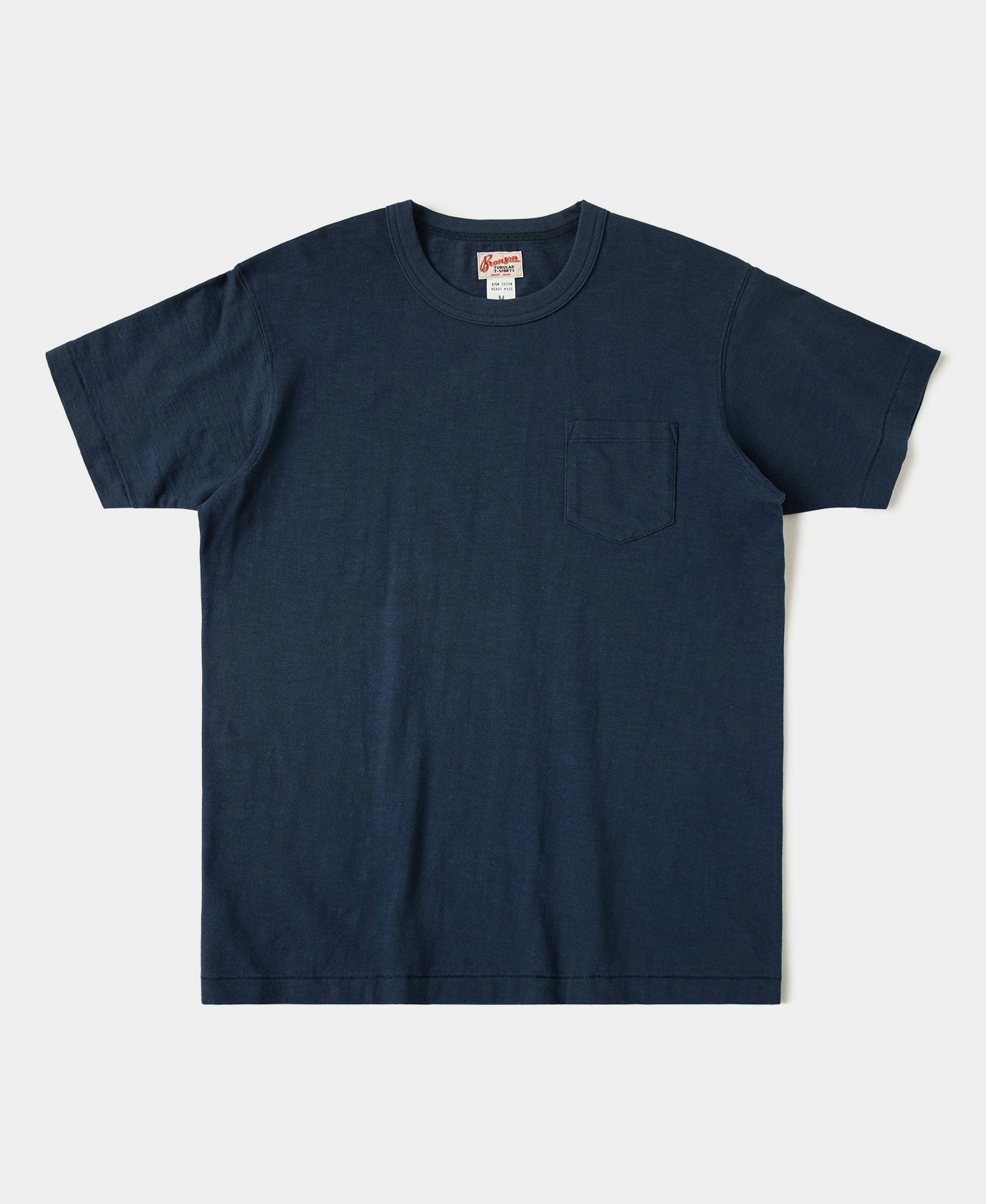 Loopwheel Tubular Slub Cotton Pocket T-Shirt - Indigo Versatile Style