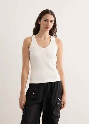 Elegant Heavy Rib Jersey Tank Top