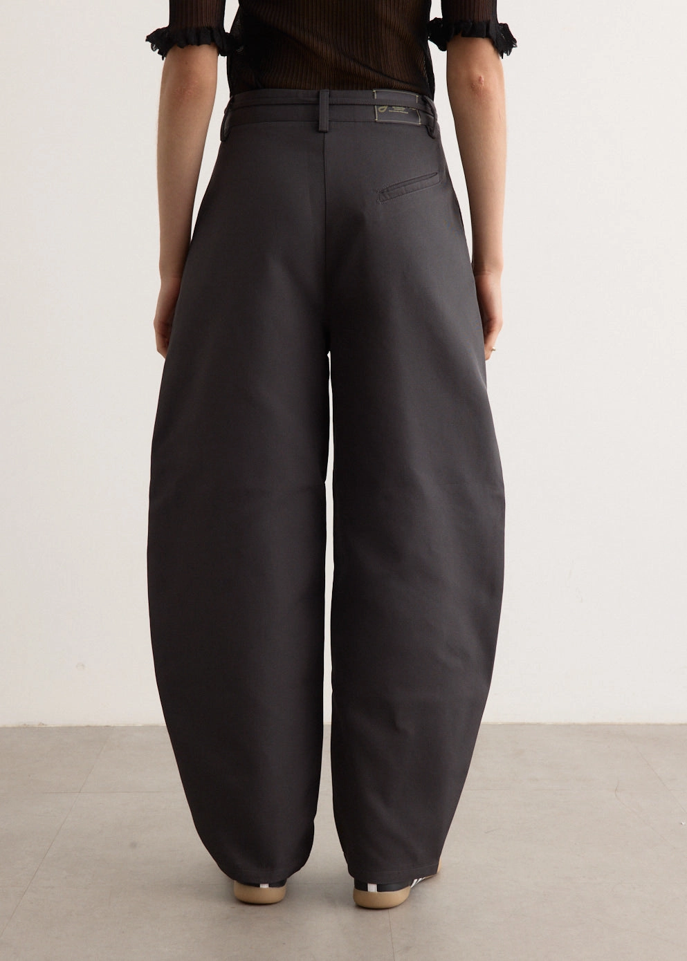 Heavy Twill Curved Pants Comfy Wardrobe