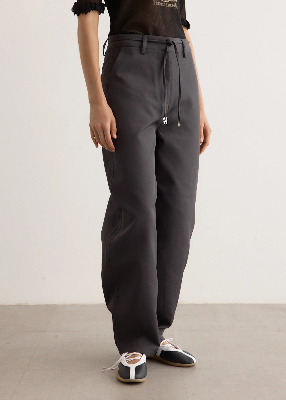 TaperedLeg Heavy Twill Curved Pants