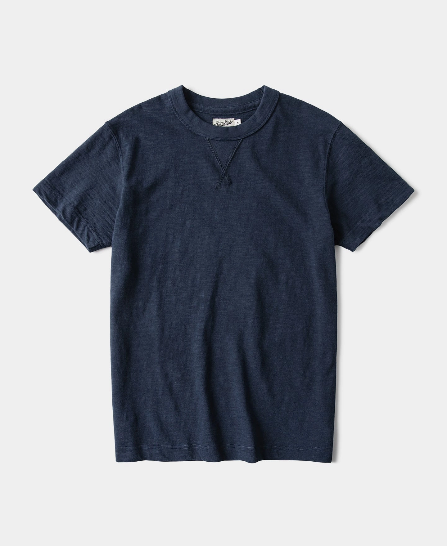 Heavyweight Cotton Gusset Tubular T-Shirt - Indigo Stylish Casual Eco friendly materials