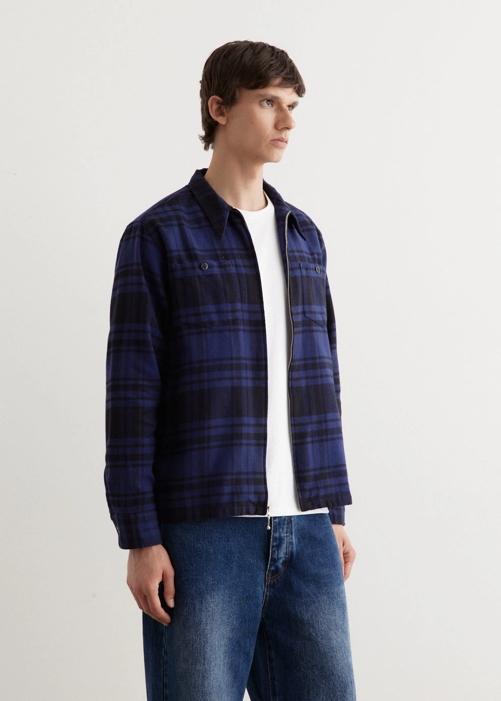 Student Essential Heavyweight Zip-Up Flannel