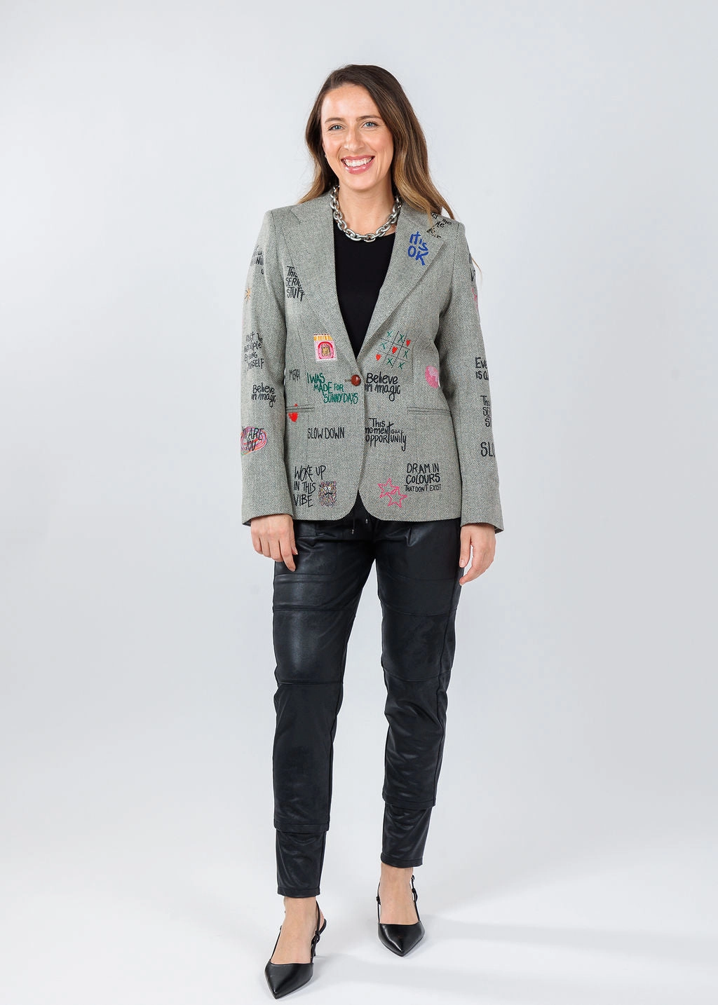 Helen Graffiti Jacket NonToxic Processing AntiPillingTechnology