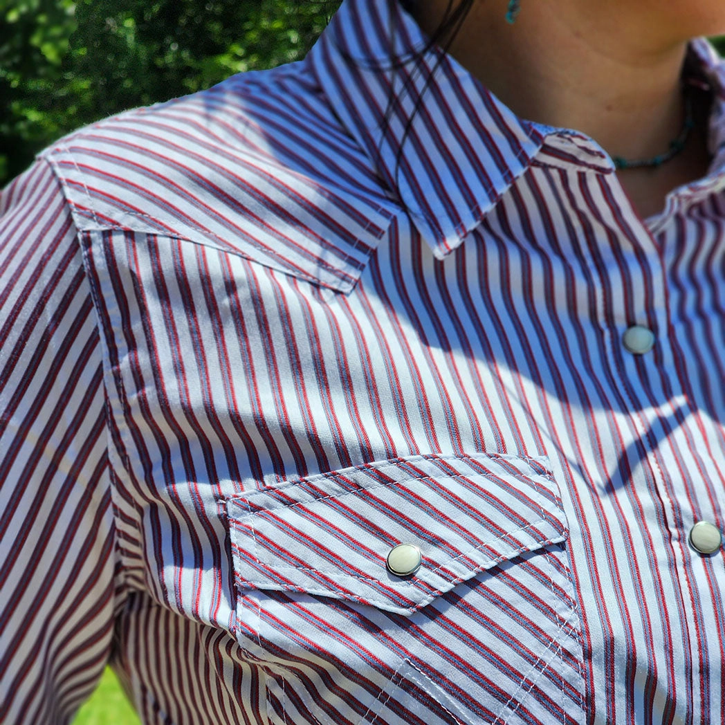 Anti Odor Treatment Wrangler Women's Retro Pearl Snap Shirt