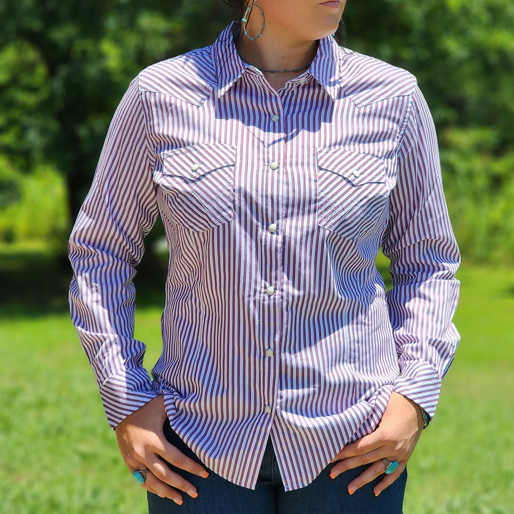 Wrangler Women's Retro Pearl Snap Shirt SlimFit