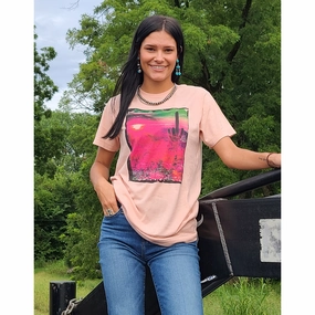 Cactus Sunset Tee Sustainable Production Methods