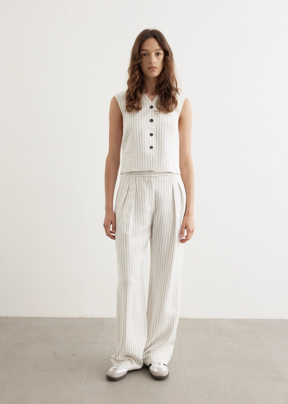 Ayla Tailored Straight Trousers Static free