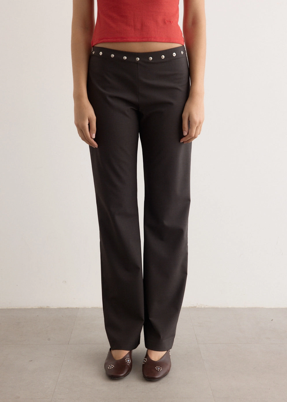 Slim Shape Low Profile Dain Snaps Trousers