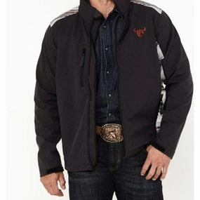 Weatherproof Construction Monochrome Look Cowboy Hardware Men's Desert Serape Shell Jacket