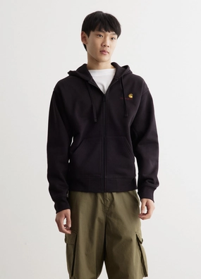 MultiAngleVentilation Plaid Design Hooded American Script Jacket