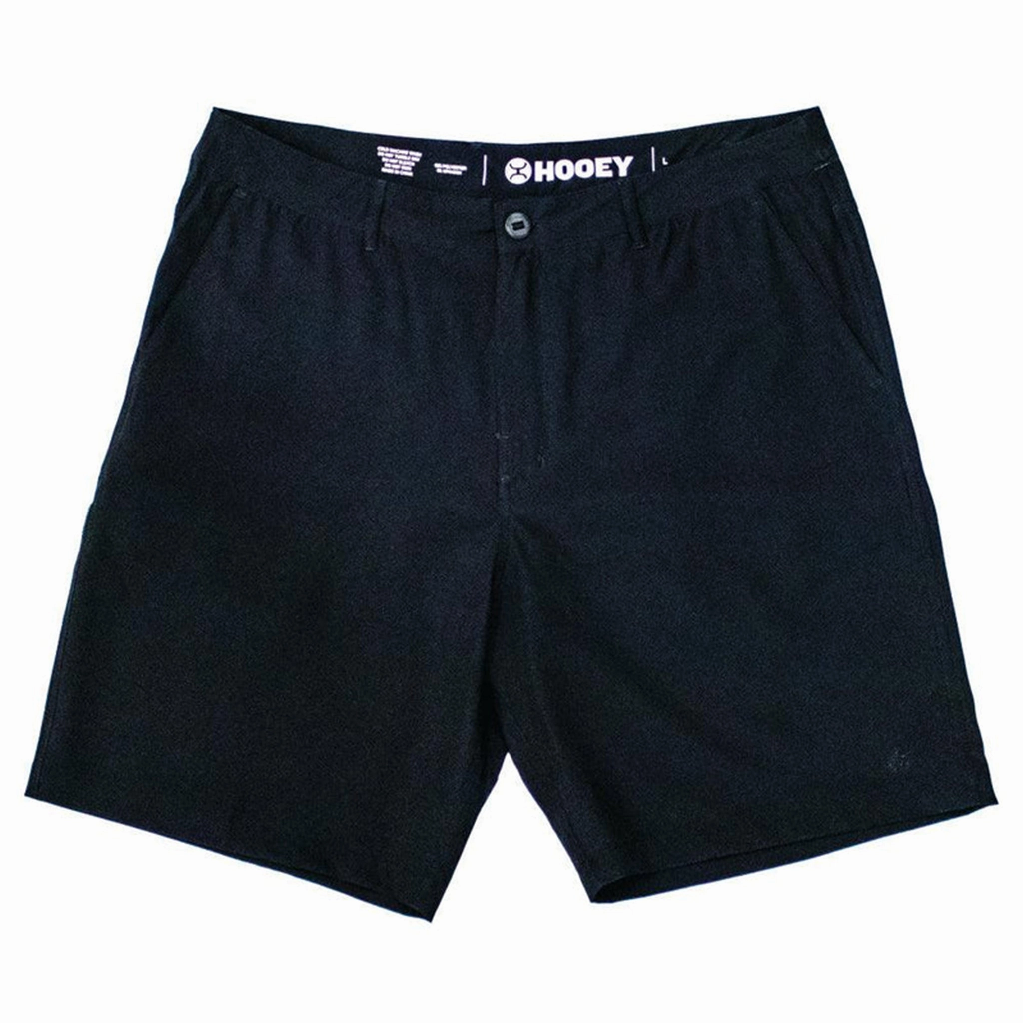 Hooey Men's Black Hybrid Shorts Light Touch