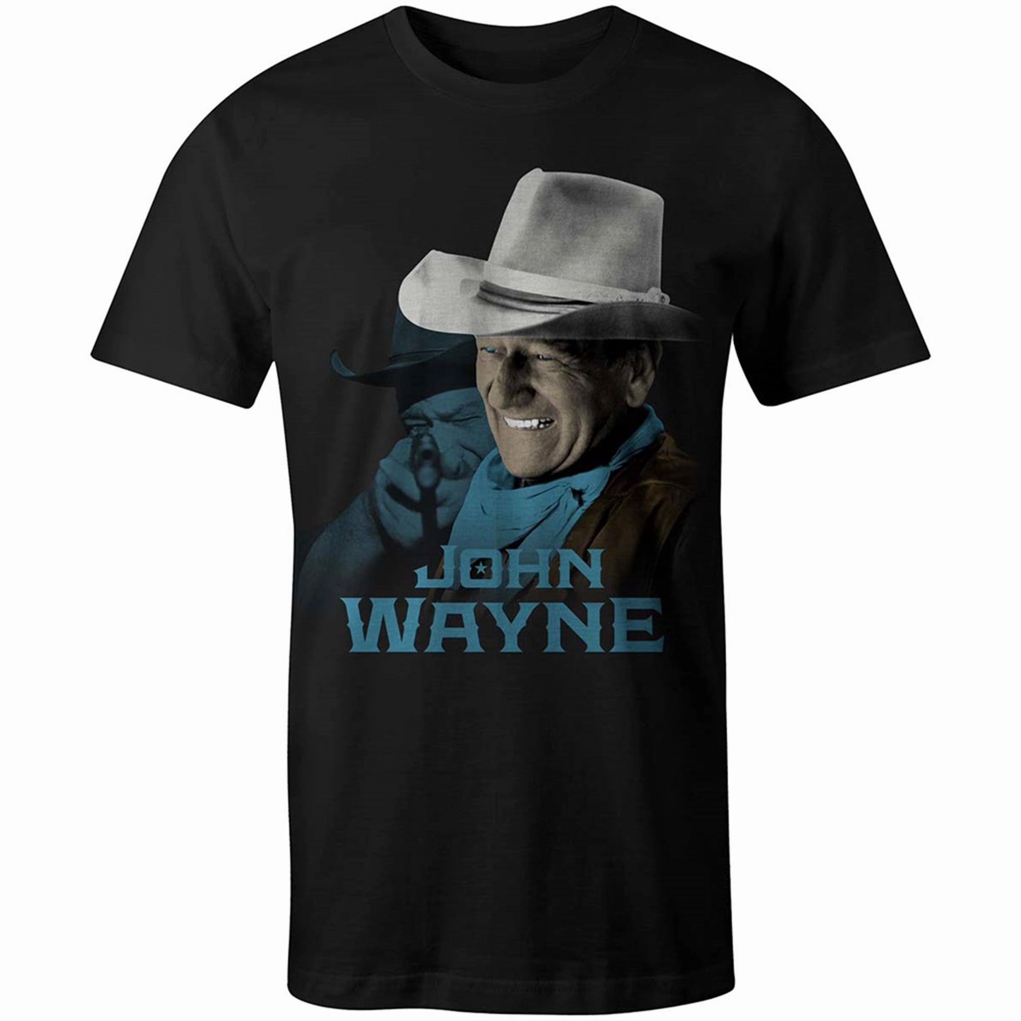 Structured Shoulder Support Hooey Men's Black John Wayne Tee