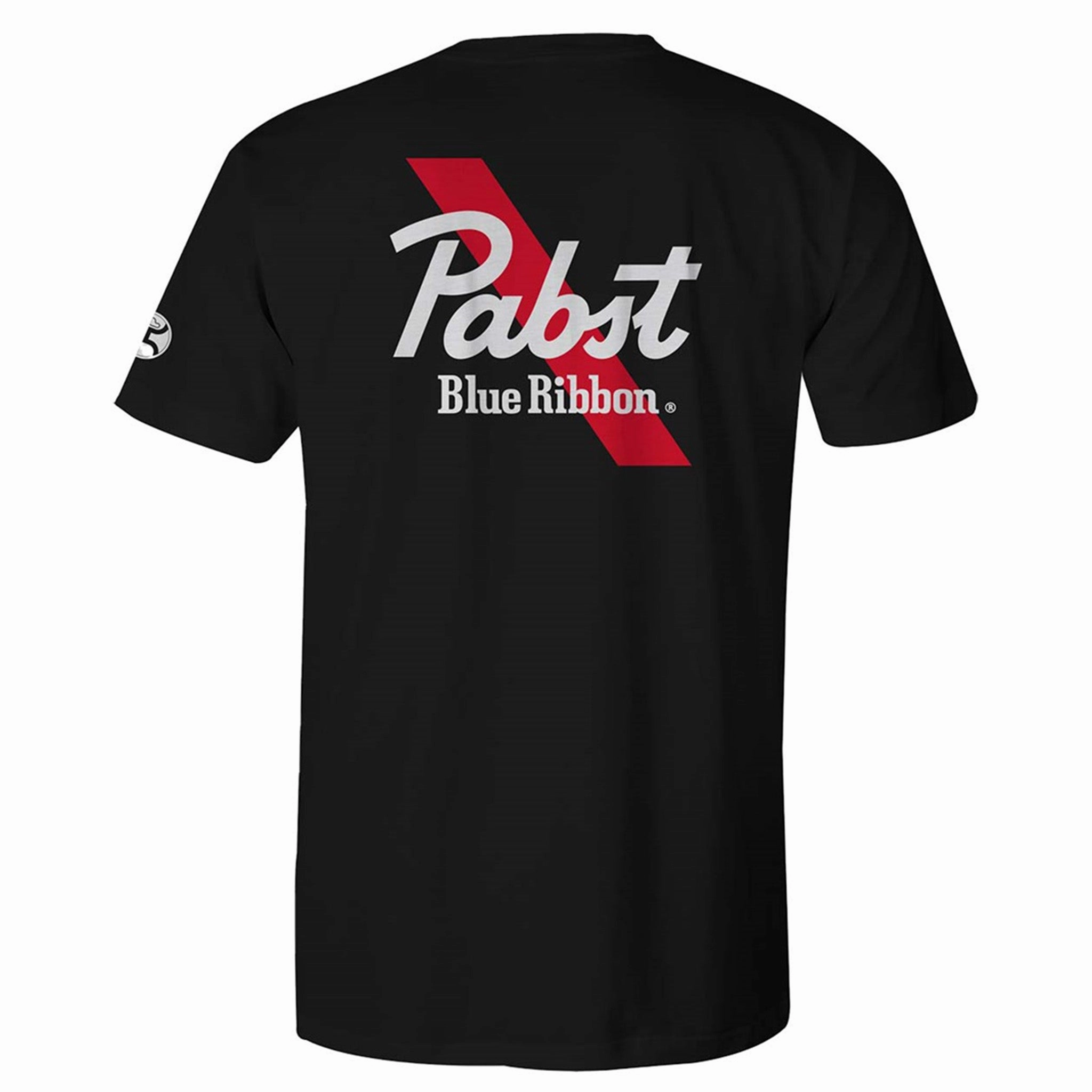 Smooth Seam Finish Hooey Men's Black Pabst Blue Ribbon Tee